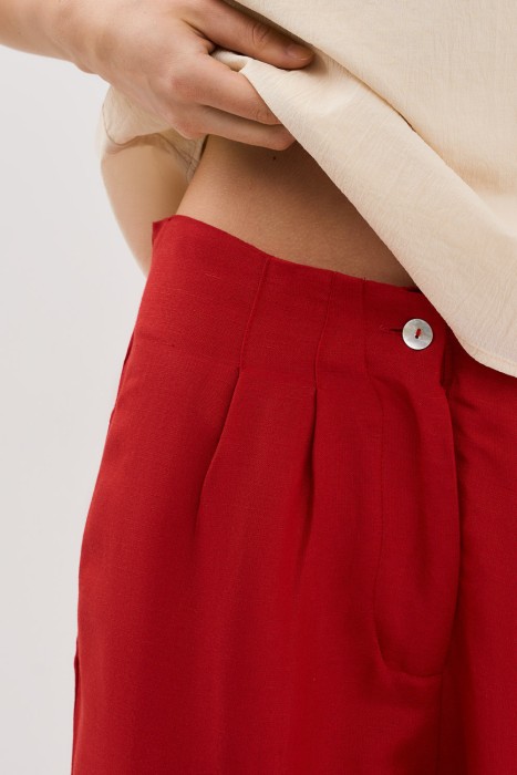 широкие брюки от бренда снежная королева вид слева