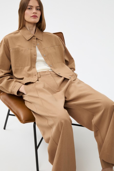 широкие брюки от бренда снежная королева вид слева