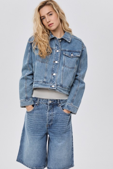 шорты из денима 818707003 фотография