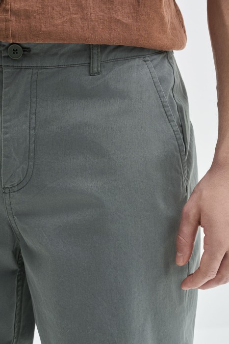 шорты из хлопка от бренда снежная королева вид слева