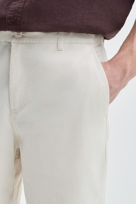 шорты из хлопка от бренда снежная королева вид слева