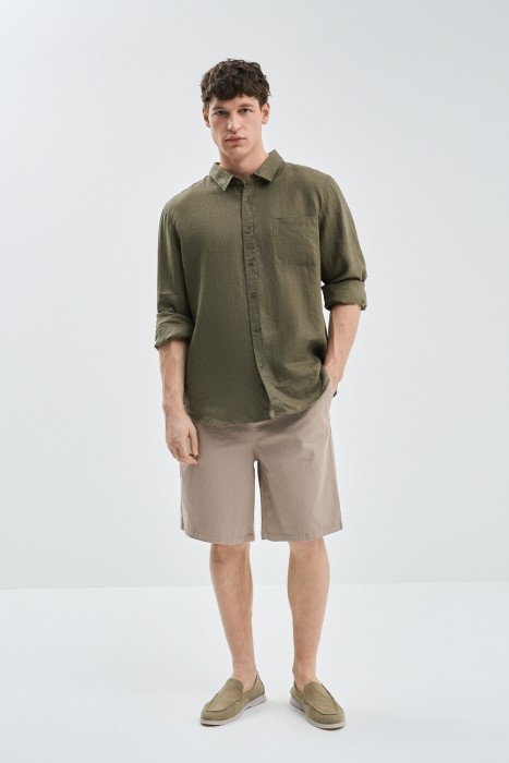 шорты из хлопка 752395003 фотография