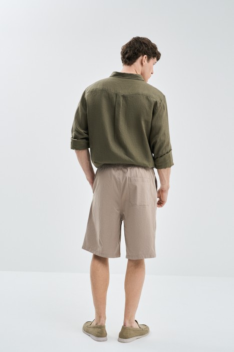 шорты из хлопка по цене 1290 руб вид справа