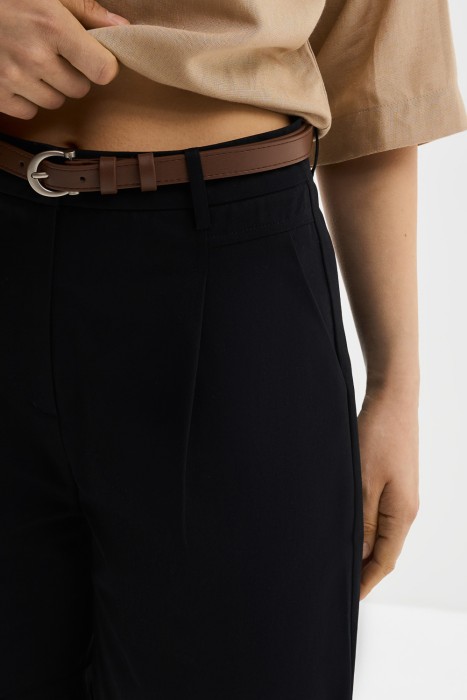 шорты из хлопка от бренда снежная королева вид слева