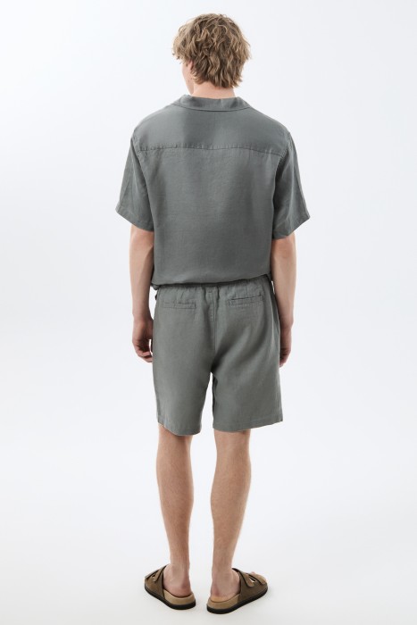 шорты изо льна по цене 3320 руб вид справа