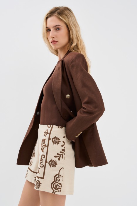 шорты с узором от бренда снежная королева вид слева