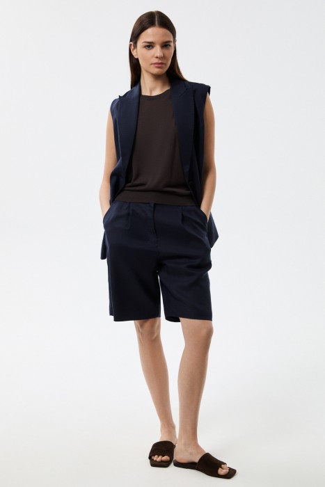 шорты с защипами 814071003 фотография