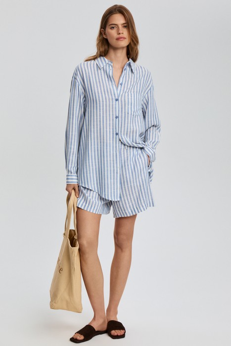 шорты в полоску 828105003 фотография