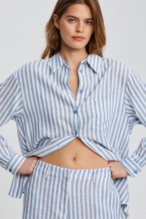 шорты в полоску из россии вид сбоку