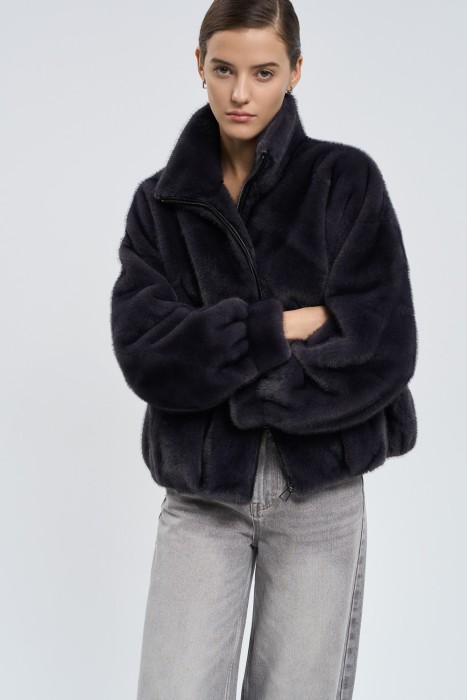 шуба из искусственного меха 791162003 фотография