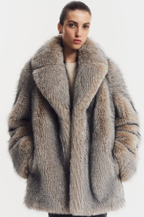 шуба из искусственного меха 794148003 фотография