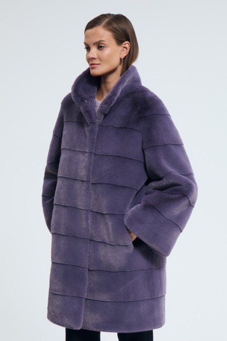 шуба из искусственного меха из россии вид сбоку