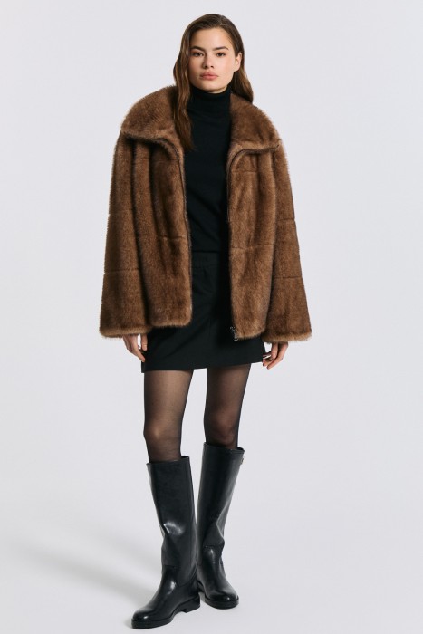 шуба из искусственного меха 795029003 фотография