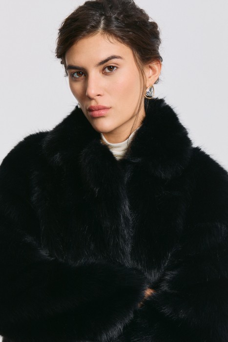 шуба из искусственного меха из россии вид сбоку