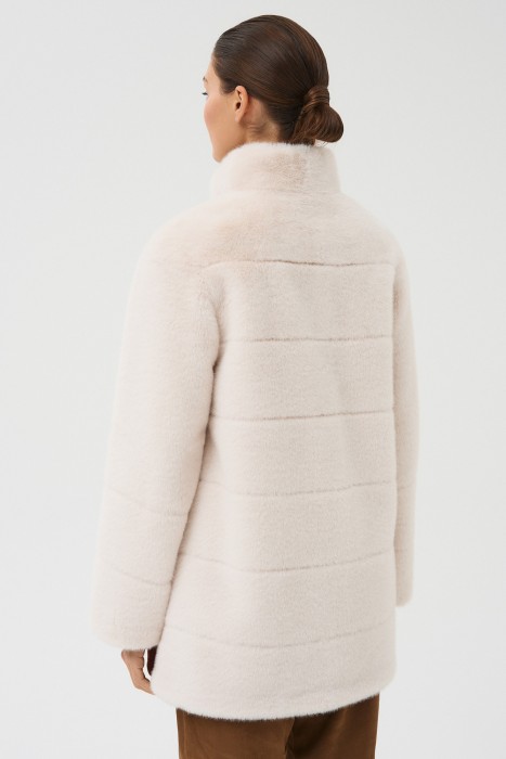 шуба из искусственного меха из россии вид сбоку