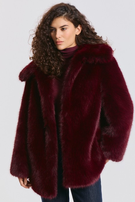 шуба из искусственного меха 795032003 фотография