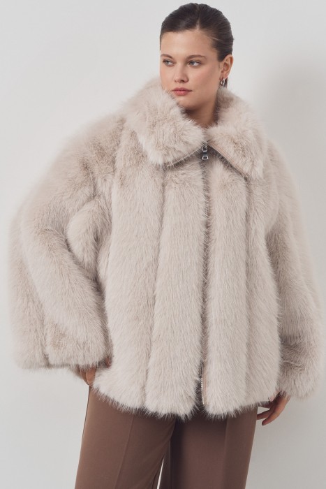 шуба из искусственного меха 799796003 фотография