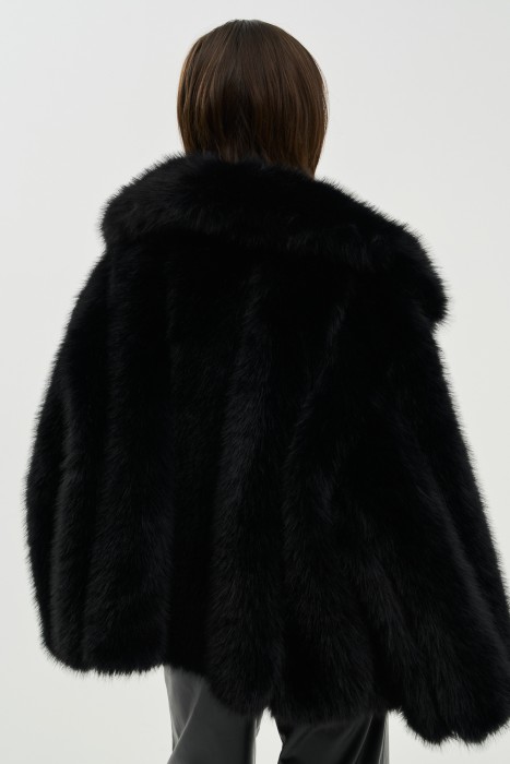 шуба из искусственного меха из россии вид сбоку