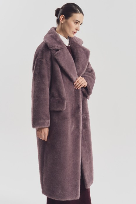 шуба из искусственного меха по цене 7330 руб вид справа