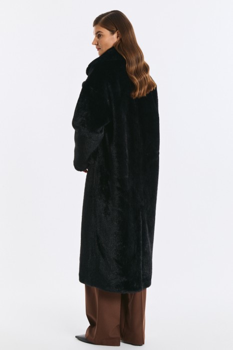 шуба из искусственного меха из россии вид сбоку