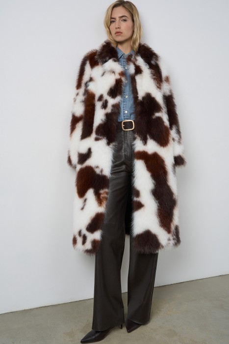 шуба из искусственного меха 811136003 фотография