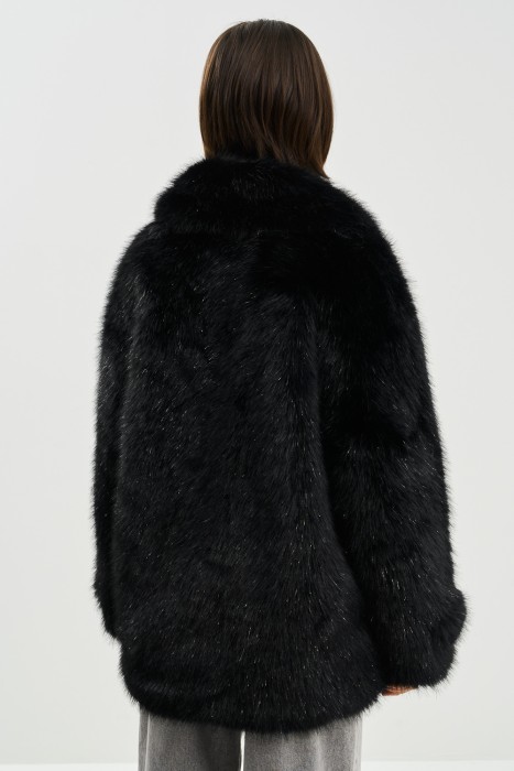 шуба из искусственного меха из россии вид сбоку