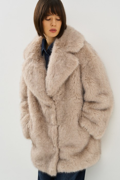 шуба из искусственного меха 791165003 фотография