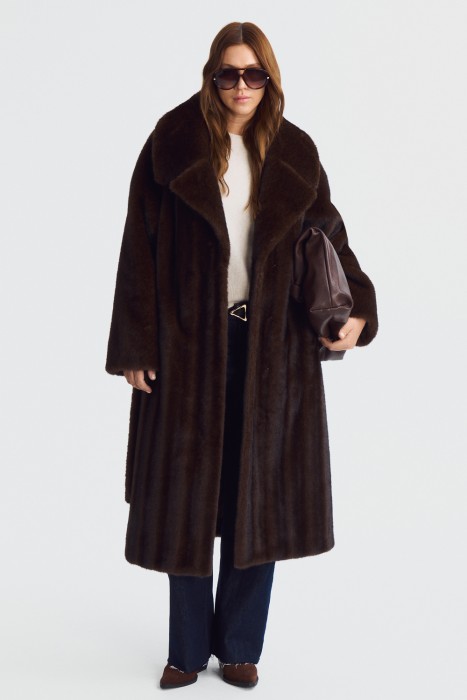 шуба из искусственного меха 801591003 фотография