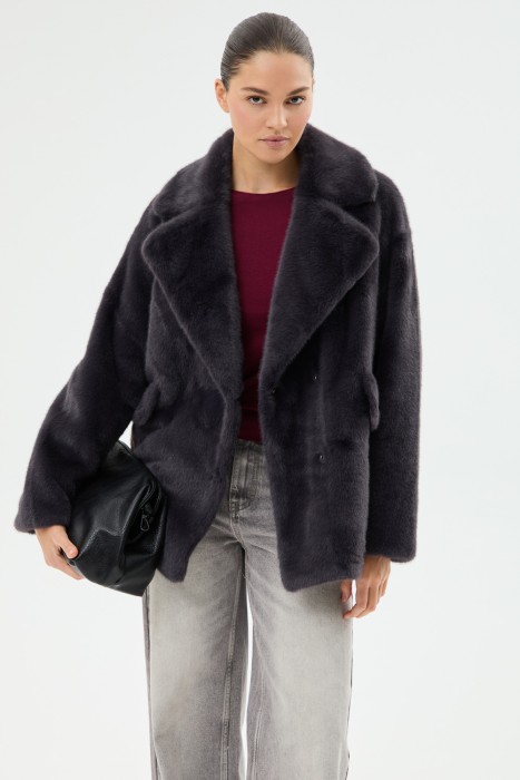 шуба из искусственного меха 791149003 фотография