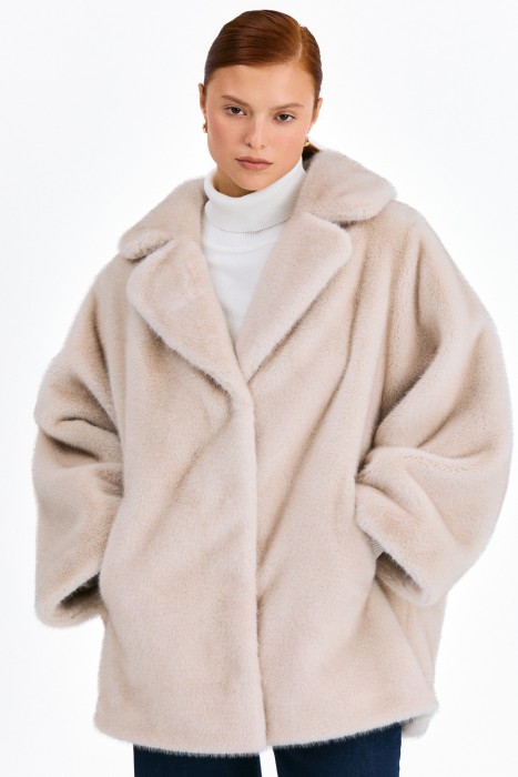 шуба из искусственного меха 801594003 фотография