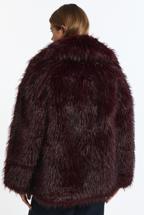 шуба из искусственного меха из россии вид сбоку