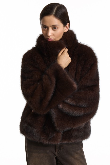 шуба из искусственного меха 791359003 фотография