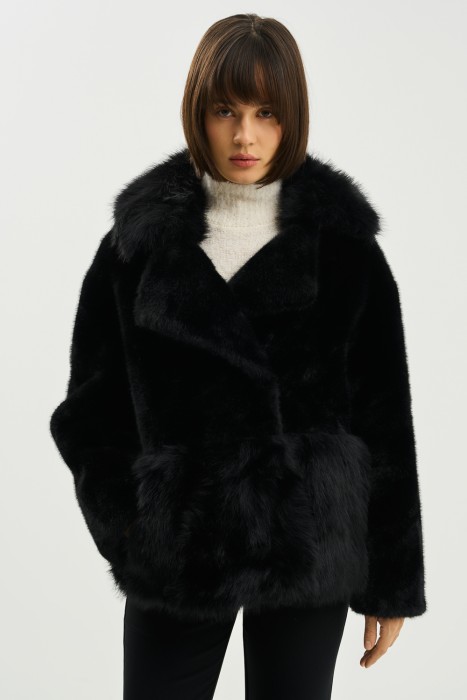 шуба из искусственного меха из россии вид сбоку