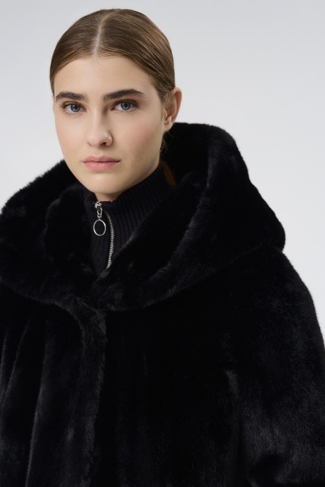шуба из искусственного меха из россии вид сбоку