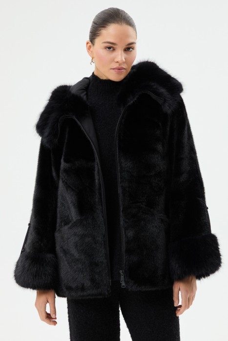 шуба из искусственного меха 791011003 фотография