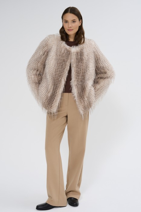 шуба из искусственного меха 740231003 фотография