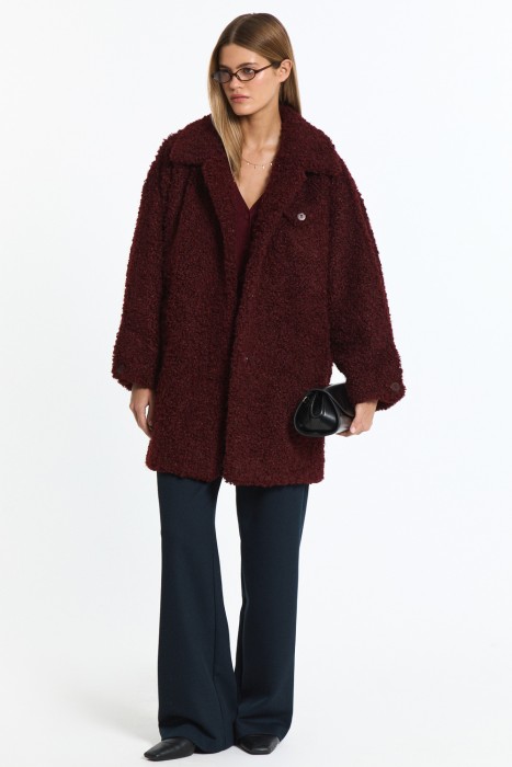 шуба из искусственного меха из россии вид сбоку