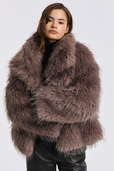 шуба из искусственного меха 791352003 фотография