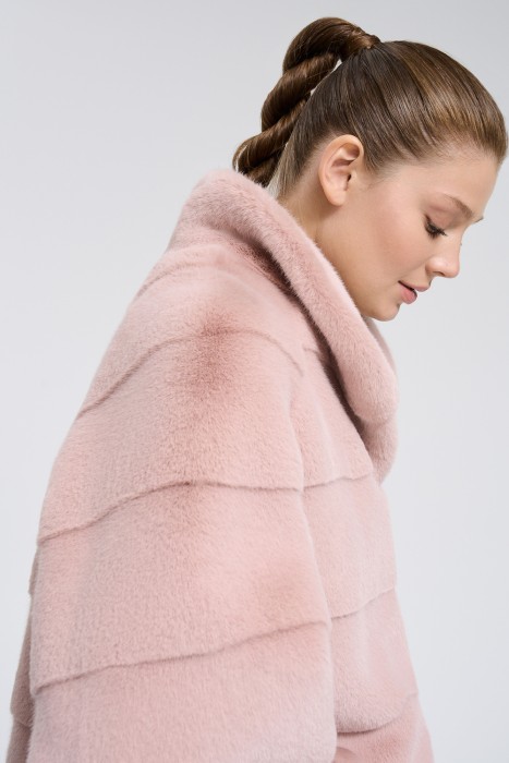 шуба из искусственного меха из россии вид сбоку