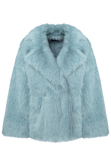 шуба из искусственного меха из россии вид сбоку