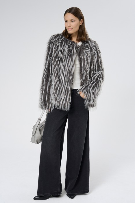 шуба из искусственного меха 740204003 фотография