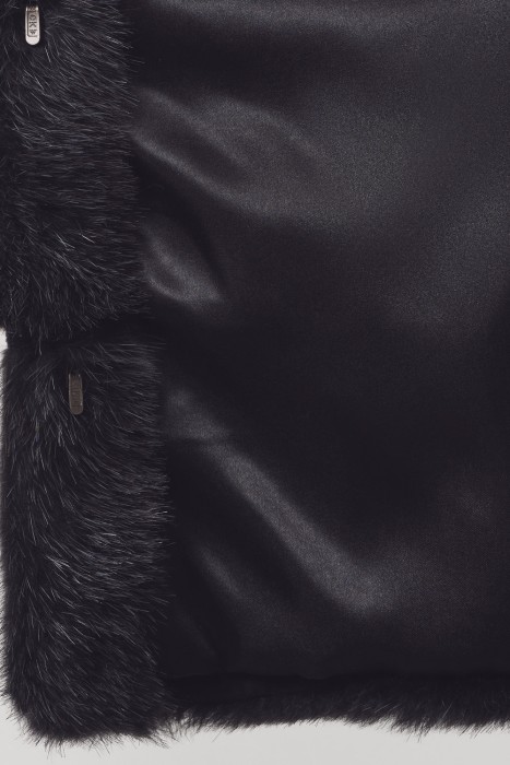 шуба из меха нутрии из россии вид сбоку