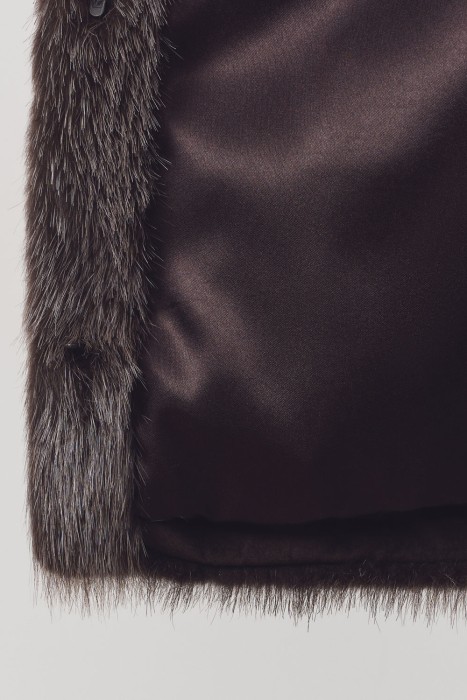 шуба из меха нутрии из россии вид сбоку