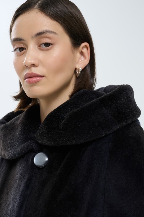 шуба из меха нутрии из россии вид сбоку