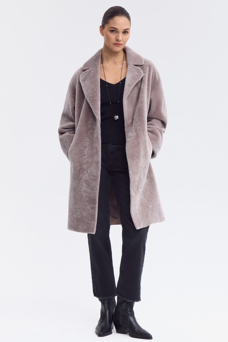 шуба из овчины астраган 797102003 фотография