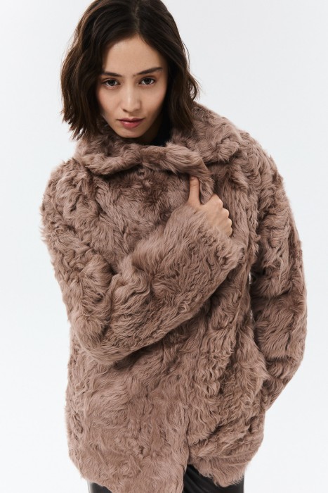 шуба из овчины калган 796035003 фотография