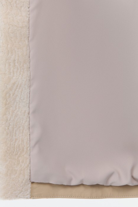 шуба из овчины из россии вид сбоку