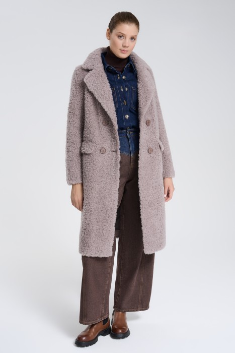 шуба из овечьей шерсти 732623003 фотография