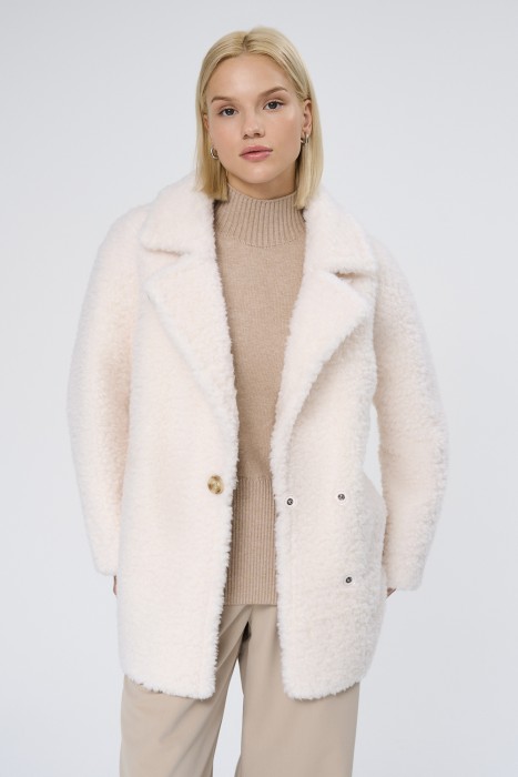 шуба из овечьей шерсти 732614003 фотография