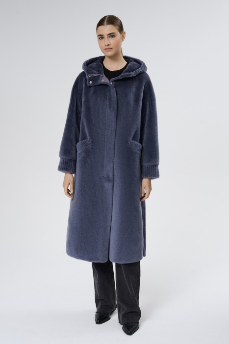 шуба из овечьей шерсти 733632003 фотография